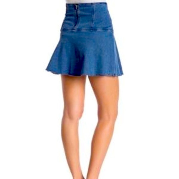 Free People Dresses & Skirts - Free People Highlands Denim Mini Skirt Sz 6